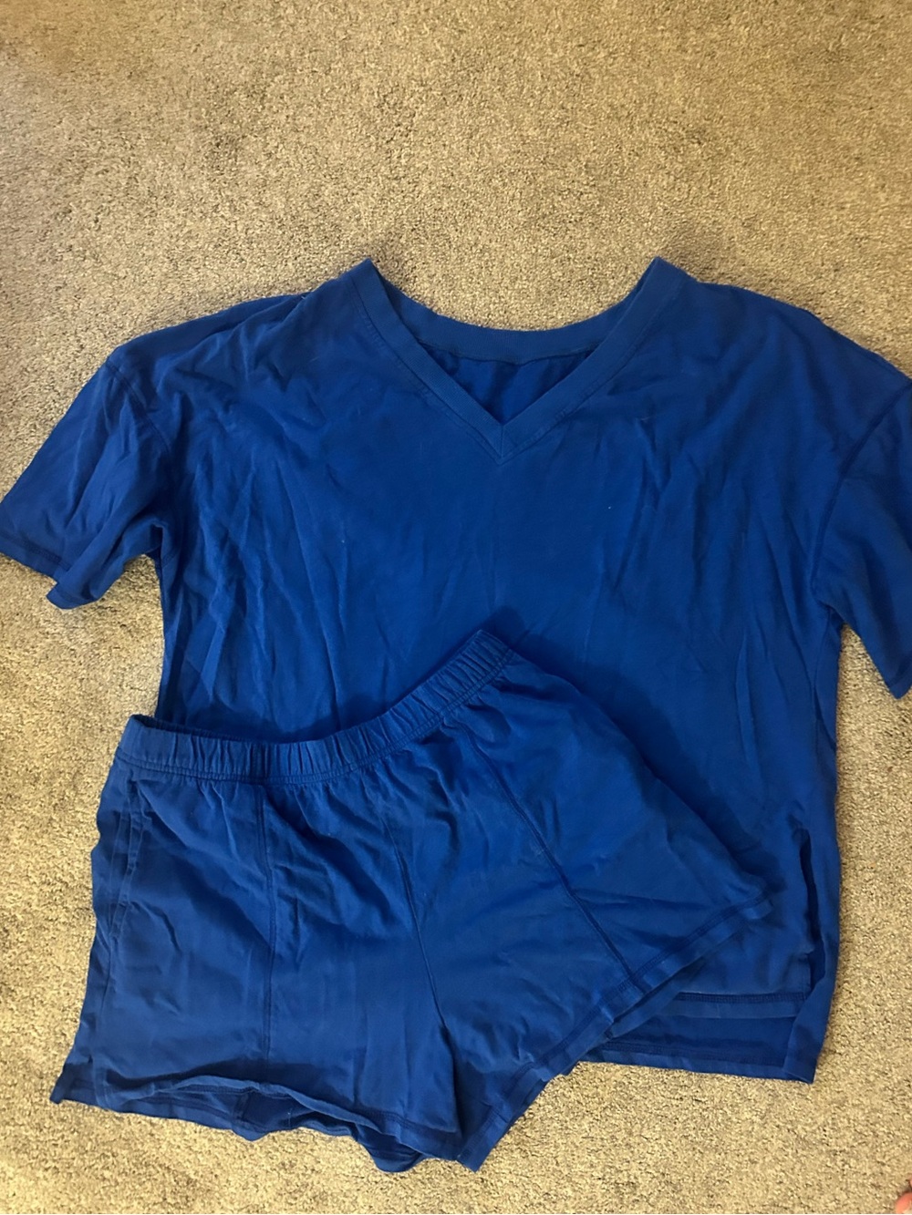 Women’s Blue Athletic/Leisure Short Set - Amazon